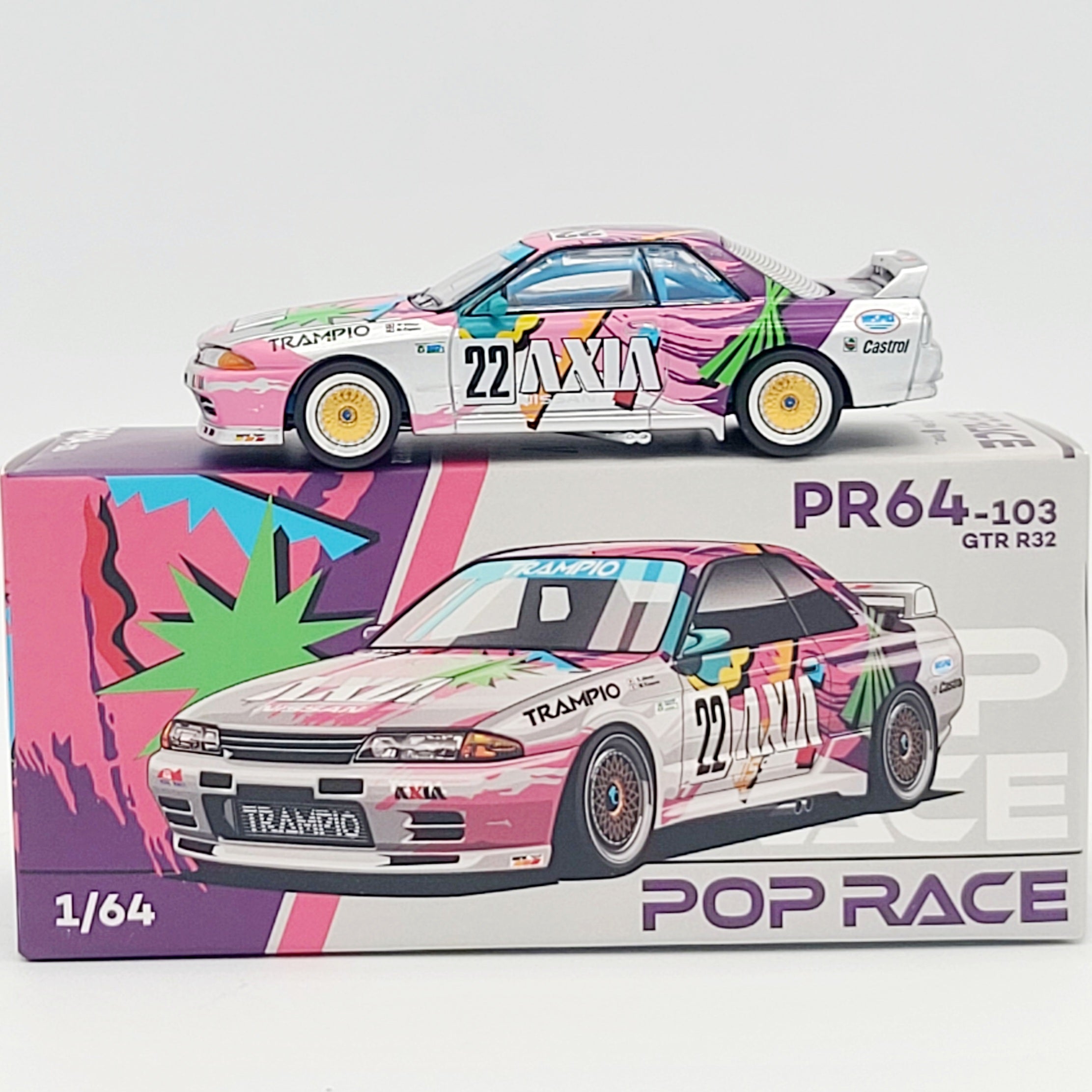 Pop Race Nissan Skyline GT-R R32 - 1:64, Axia / Trampio (2025 Limited Edition)